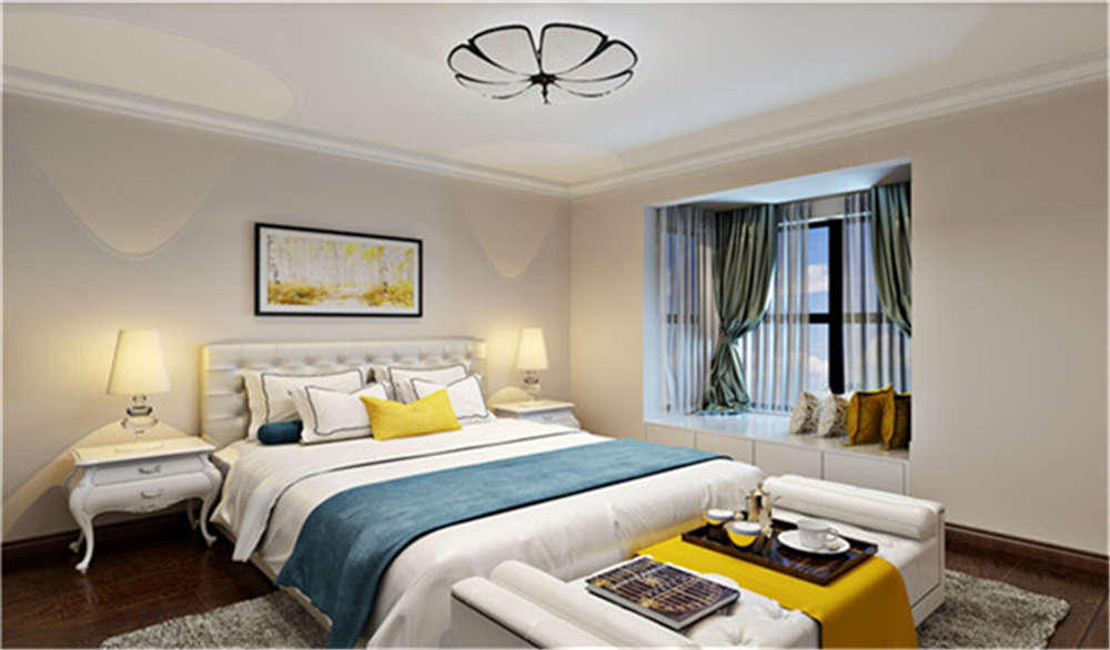 龍湖九里晴川-現(xiàn)代簡約-臥室設(shè)計(jì)效果圖