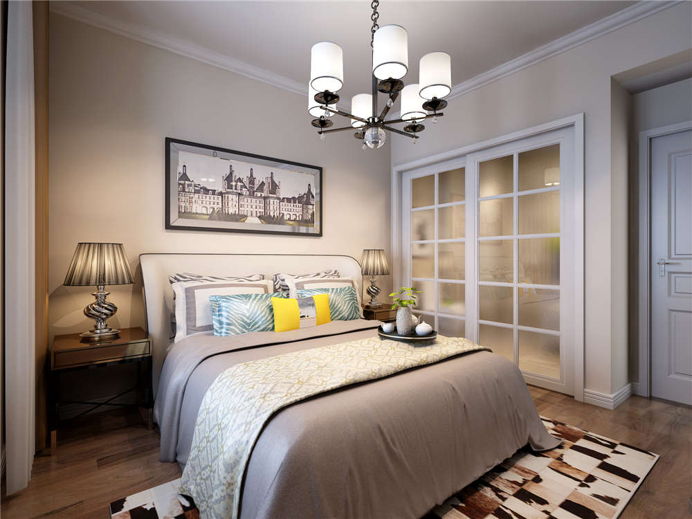 龍湖九里晴川-現(xiàn)代簡約-臥室設計效果圖